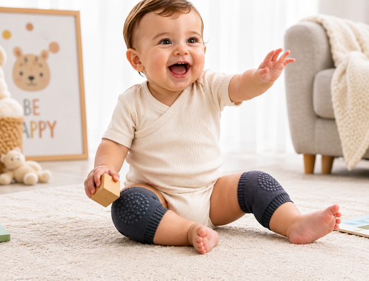 2 Pair Baby Knee Pad For Safety Crawling (Multicolor)