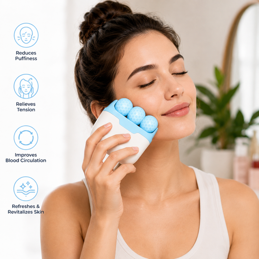 2 in 1 Upgraded Ice Roller for Face & Body Massager