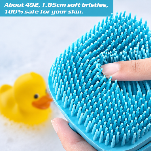 Baby Silicone Bath Brush with Soap Dispenser