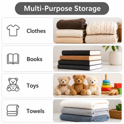 Premium Foldable Storage basket (Pack of 3)