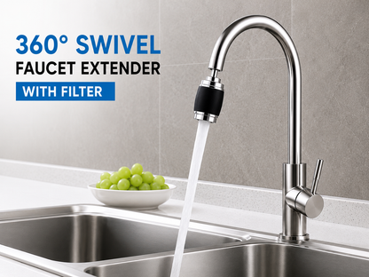 360° Swivel Faucet Tap Extender With Filter