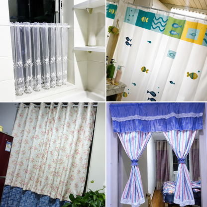 Drill-Free Multifunctional Adjustable Rod for Curtains & Clothes