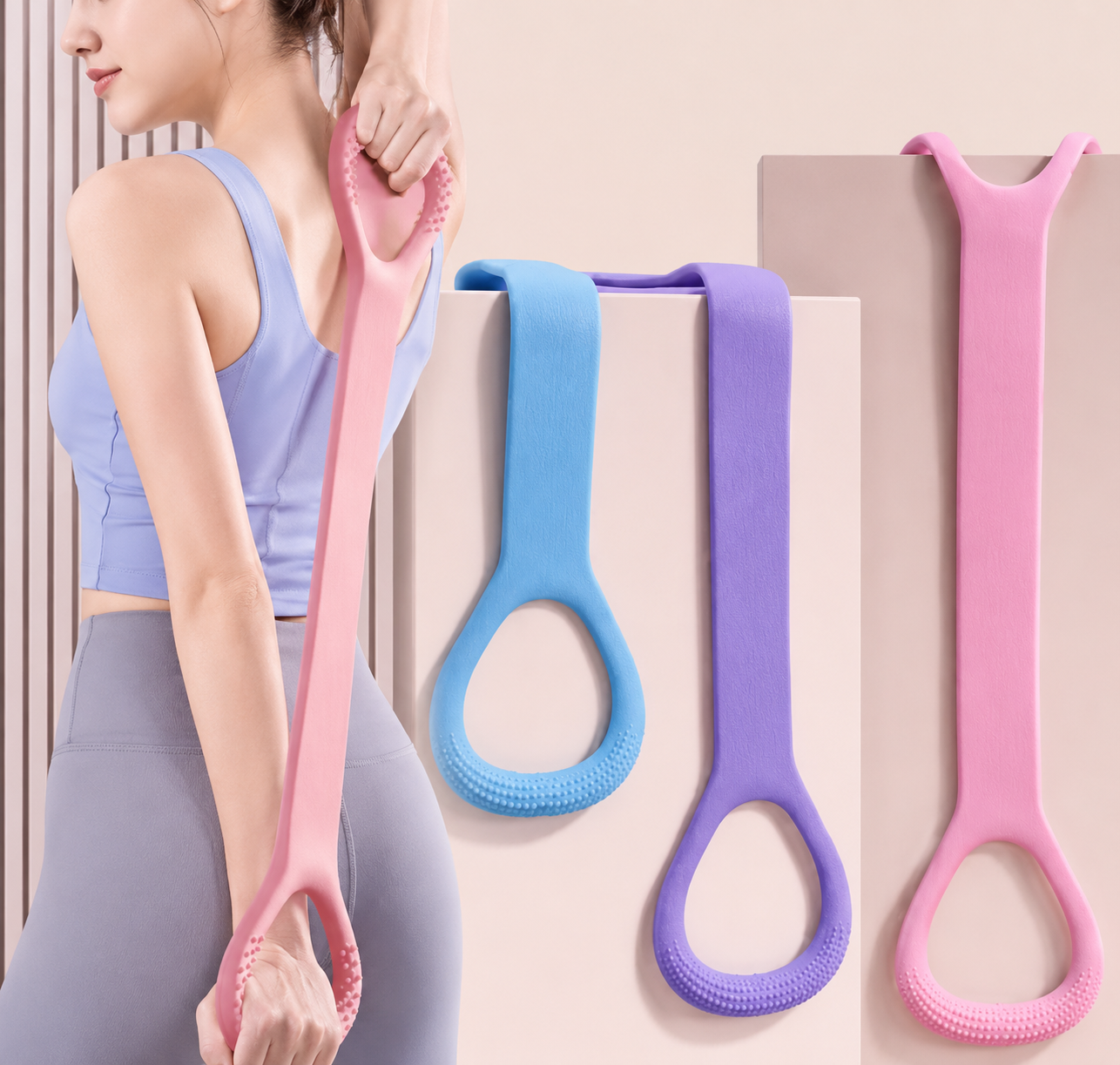 Resistance Stretch Exercise Bands (Pack of 2)