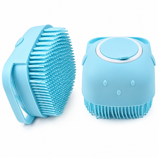 Baby Silicone Bath Brush with Soap Dispenser