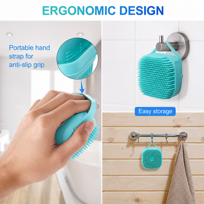 Baby Silicone Bath Brush with Soap Dispenser