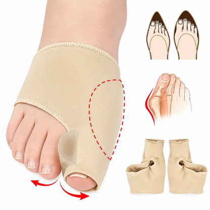 2 Pairs Gel Cushion Pads: Foot Care Tool for Night & Home Use