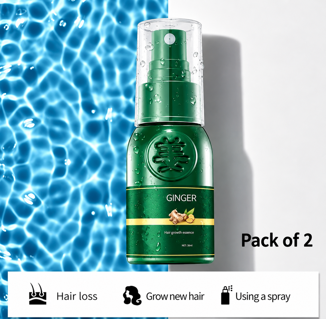 Japanese Hair Growth Spray 100ml (Pack of 2)