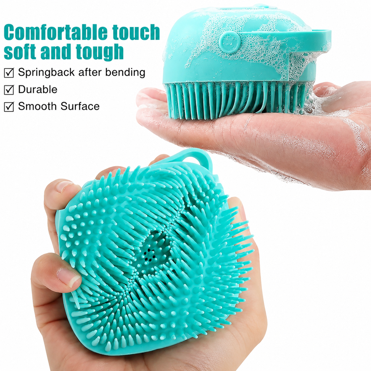 Baby Silicone Bath Brush with Soap Dispenser