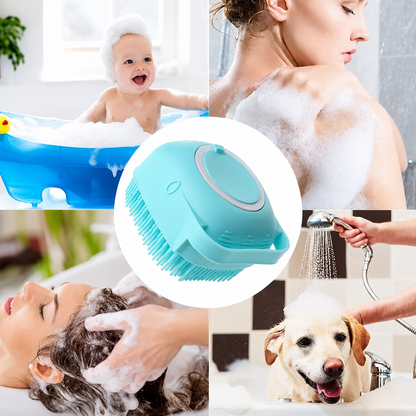 Baby Silicone Bath Brush with Soap Dispenser