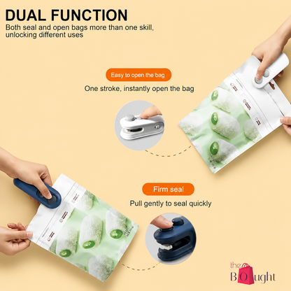 Portable 2-in-1 USB Rechargeable Mini Heat Sealer