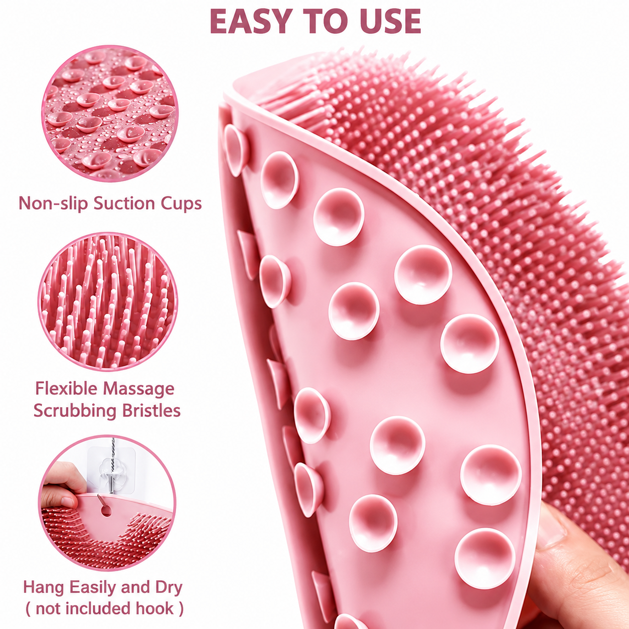 Silicone Multi Use Scrubber For Bath & Foot